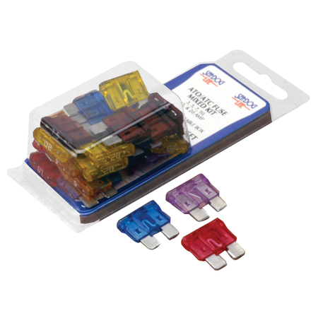 SEA-DOG Automotive Fuse Kit, ATO Series, 30 Fuses Included 3 A to 20 A, Not Rated 445190-1